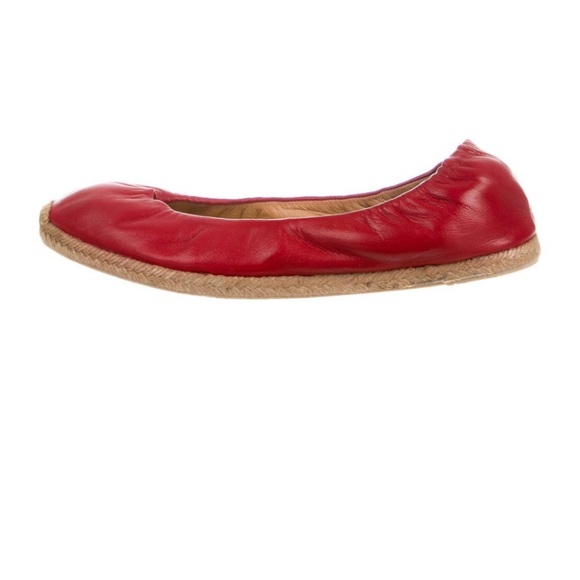 Leather Espadrille Flats - Picture 1 of 5